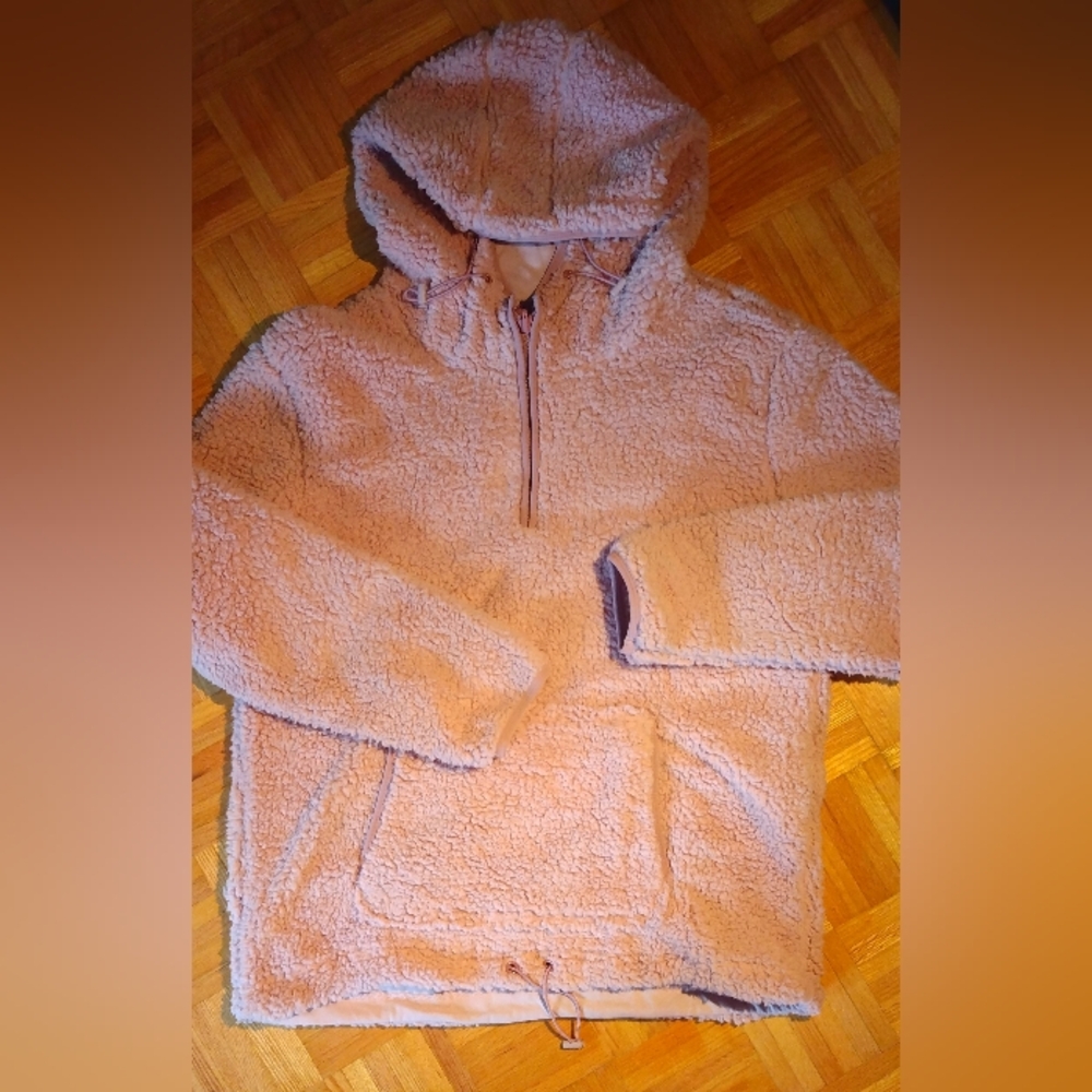 ACX Pink Fluffy Pullover Hoodie